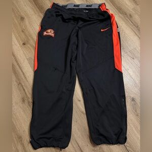 Nike Black Athletic Dri-FIT Compression Shorts with Gray Waistband